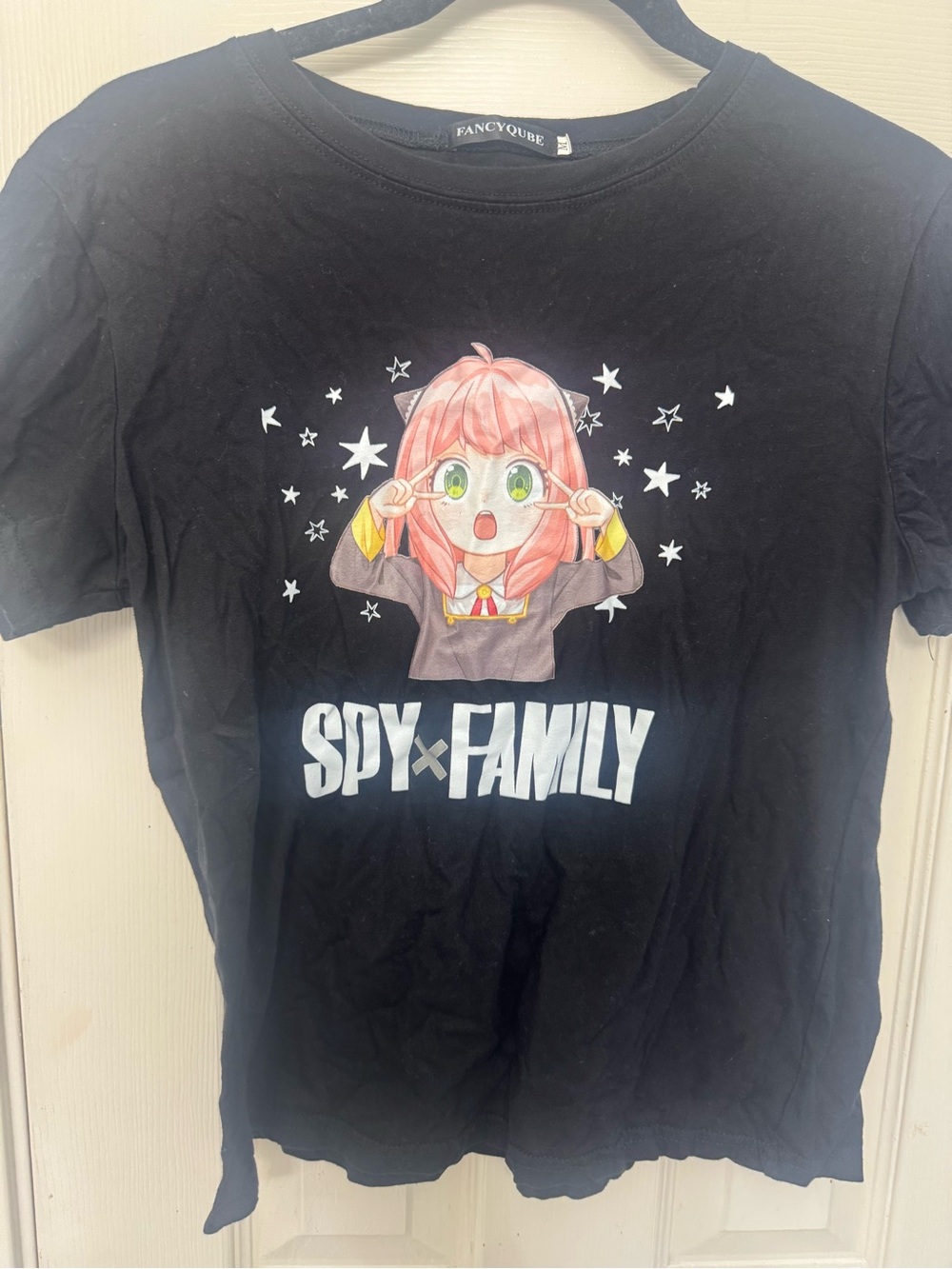 Fancyqube SPY×FAMILY Anya Graphic Tee - Black